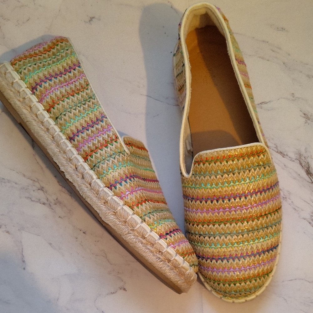 Universal Thread Multicolor Woven Espadrilles - image 4